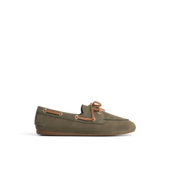 Sperry x Aritzia Slim Boat Shoe Olive | Sperry Boat Shoes