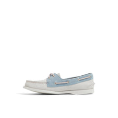 Authentic Original™ 2 Eye Boat Shoe White/Blue Women's Women | Sperry Boat Shoes