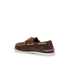 Aokleather Brown Kids Boat Shoes | Sperry Boat Shoes