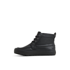 Sleek Lace Up Boot Black
