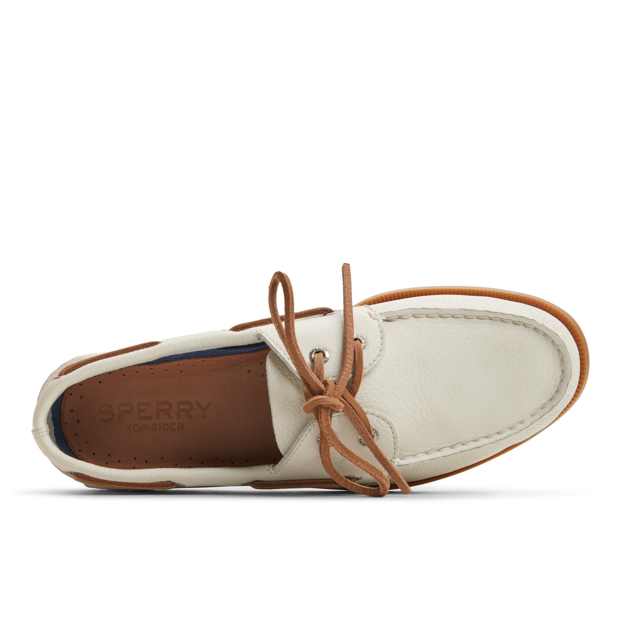 Authentic Original™ 2-Eye Boat Shoe Open White | Sperry Boat Shoes