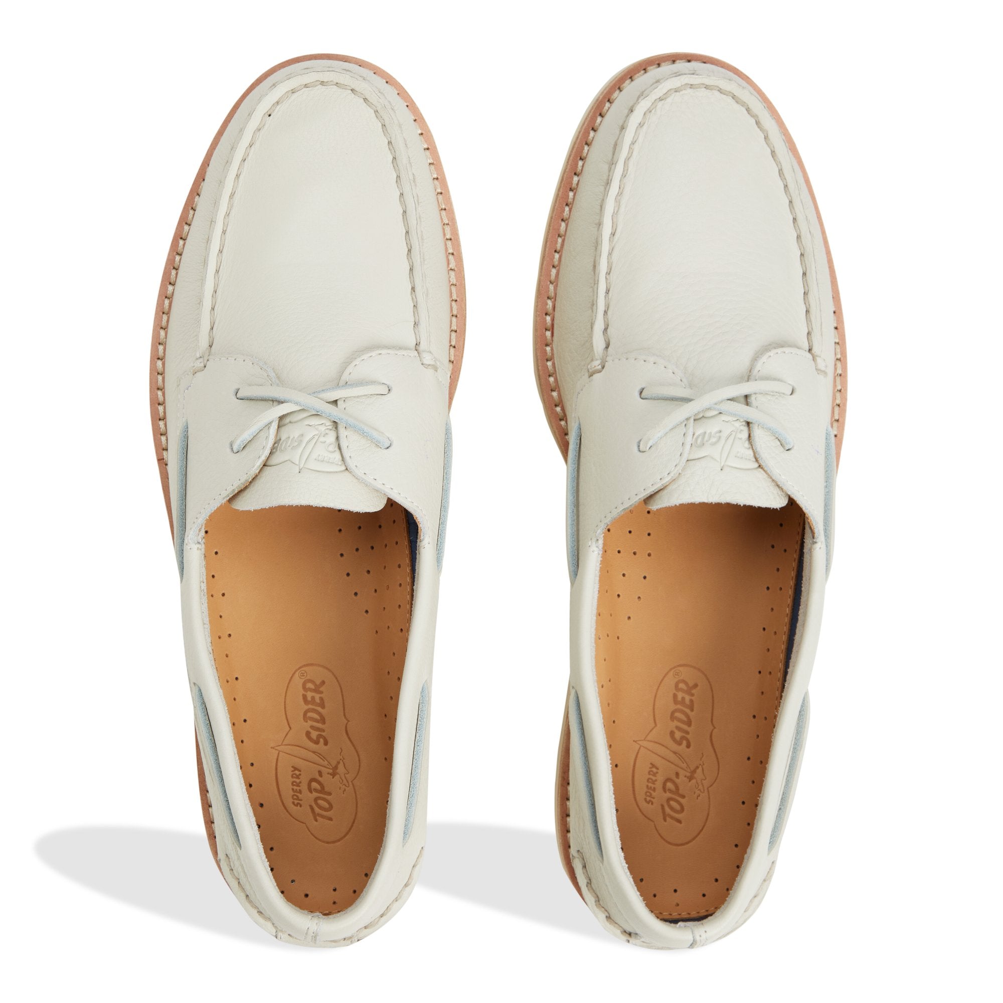 Authentic Original™ 2-Eye Lite Boat Shoeripple Cream Men's Leather | Sperry Boat Shoes