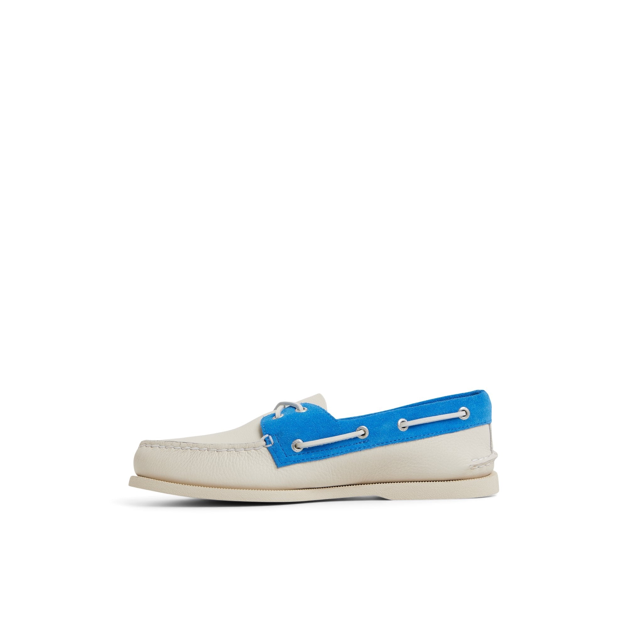 Authentic Original™ 2-Eye Boat Shoe White Blue | Sperry Boat Shoes