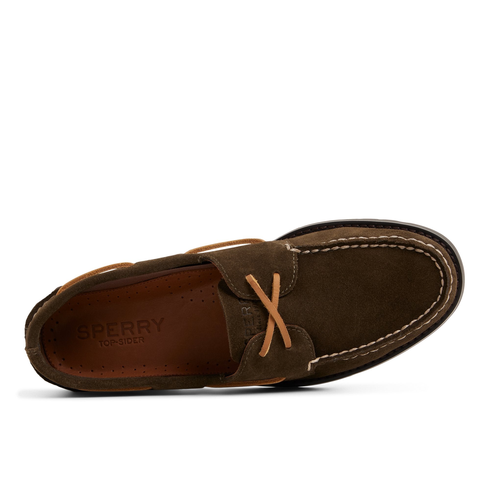 Authentic Original™ 2 Eye Ripple Boat Shoe Olive | Sperry Boat Shoes