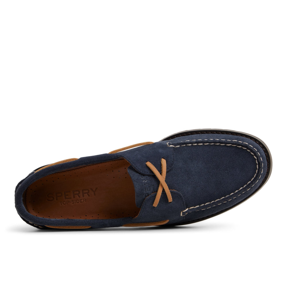Authentic Original™ 2 Eye Ripple Boat Shoe Dark Blue | Sperry Boat Shoes