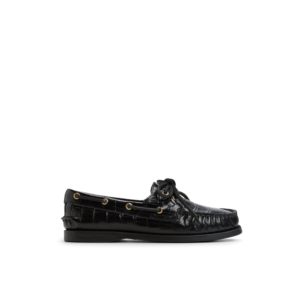Authentic Original™ 2 Eye Boat Shoe Black | Sperry Boat Shoes