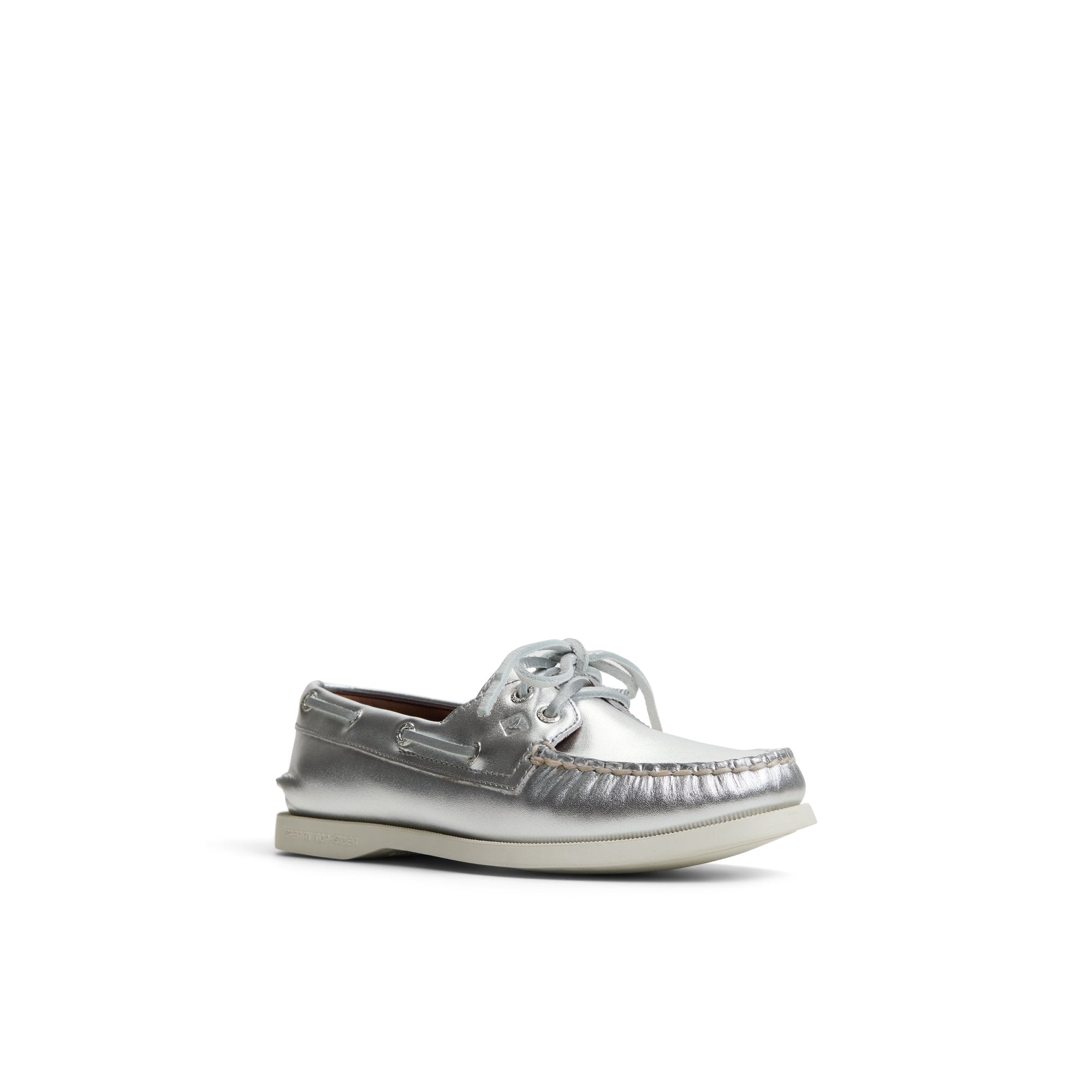 Authentic Original™ 2 Eye Boat Shoe Silver Women's Leather | Sperry Boat Shoes