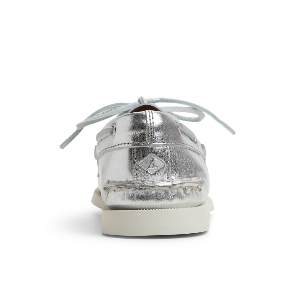 Authentic Original™ 2 Eye Boat Shoe Silver Women's Leather | Sperry Boat Shoes