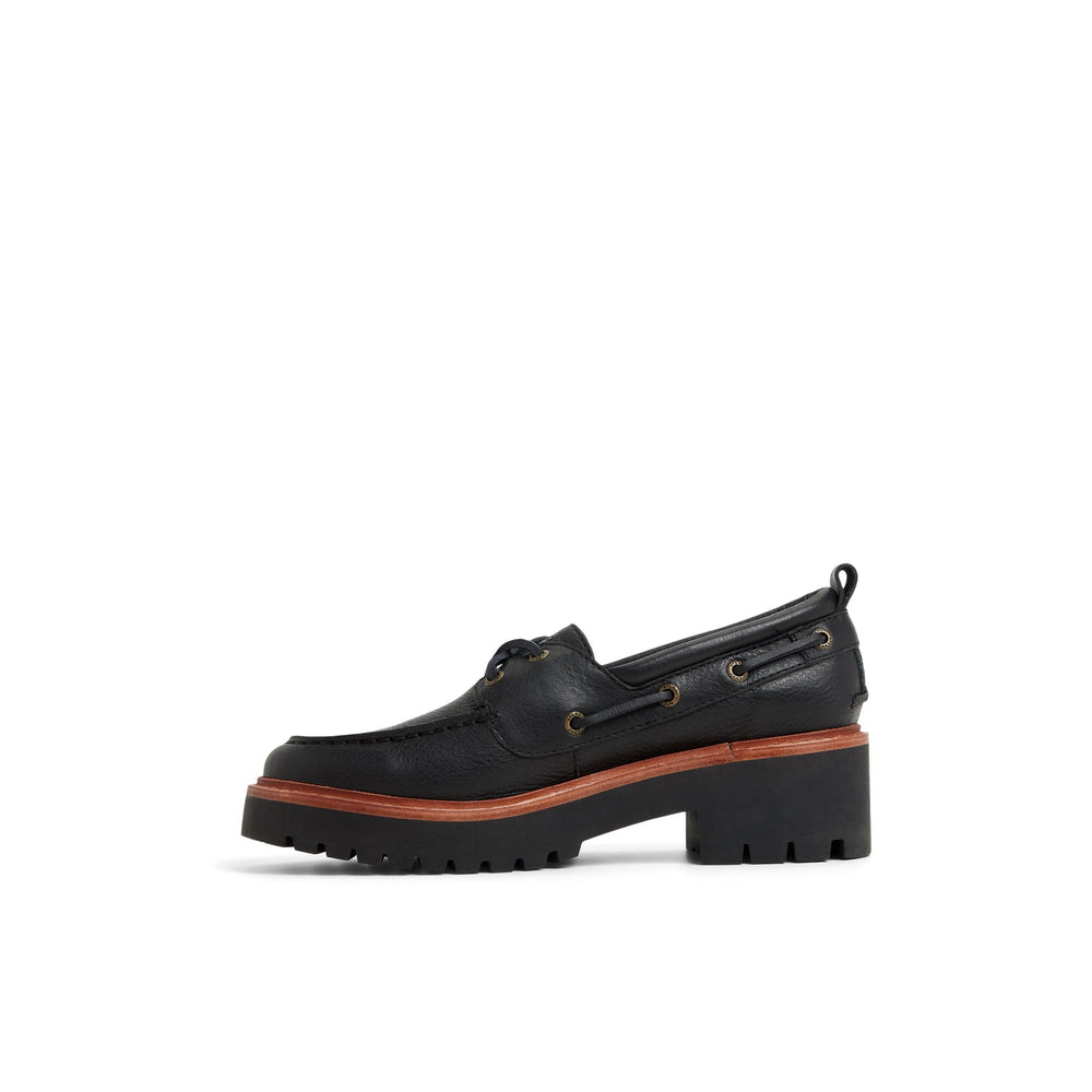 Authentic Original™ Lug 2-Eye Boat Shoe Black | Sperry Boat Shoes