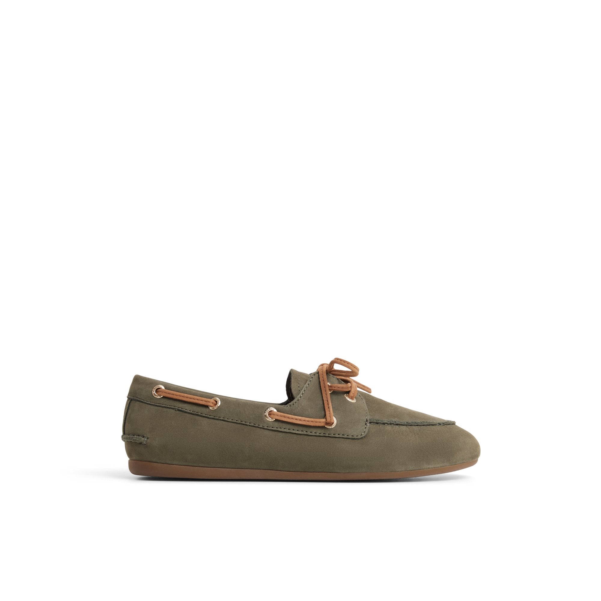 Sperry x Aritzia Slim Boat Shoe Olive | Sperry Boat Shoes
