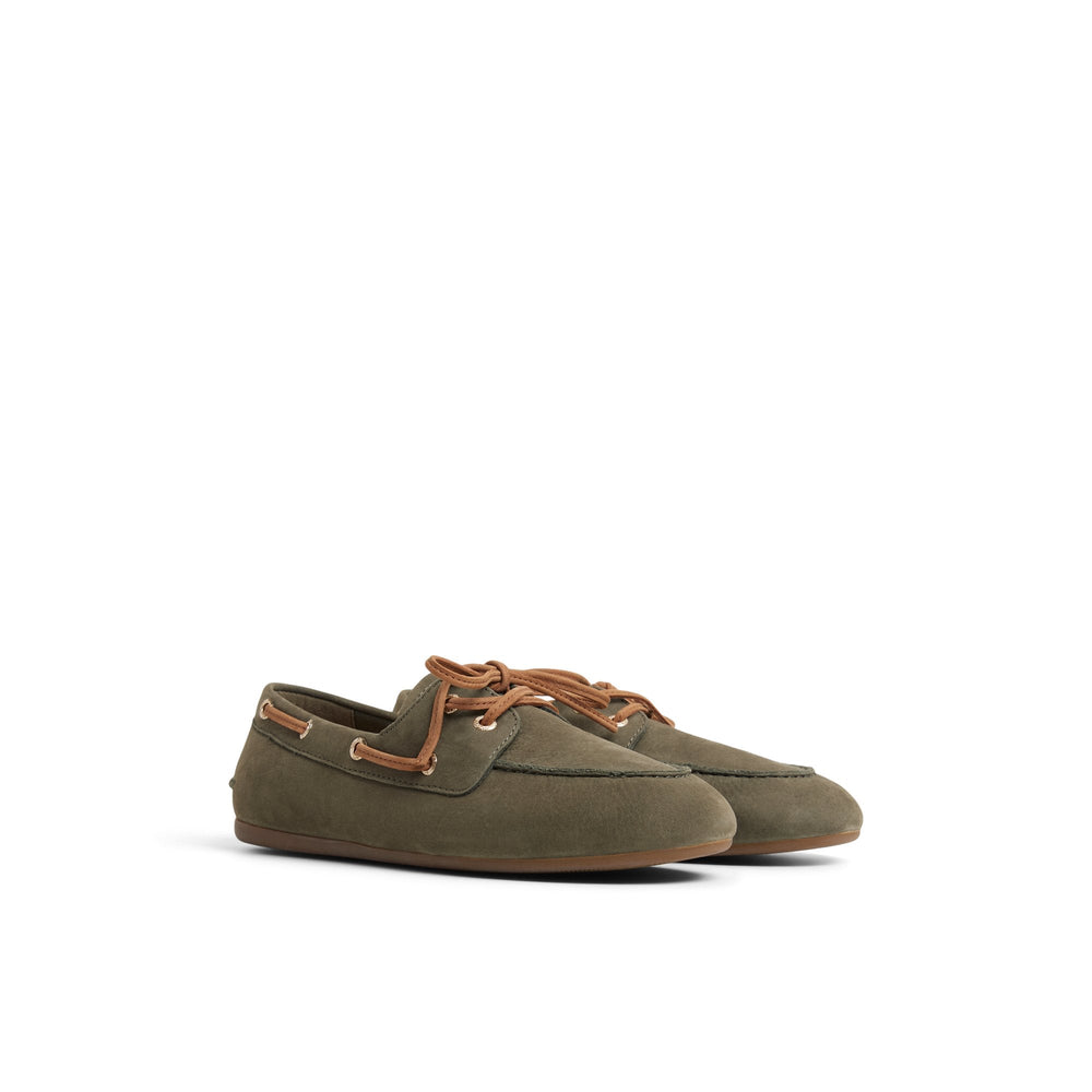 Sperry x Aritzia Slim Boat Shoe Olive | Sperry Boat Shoes
