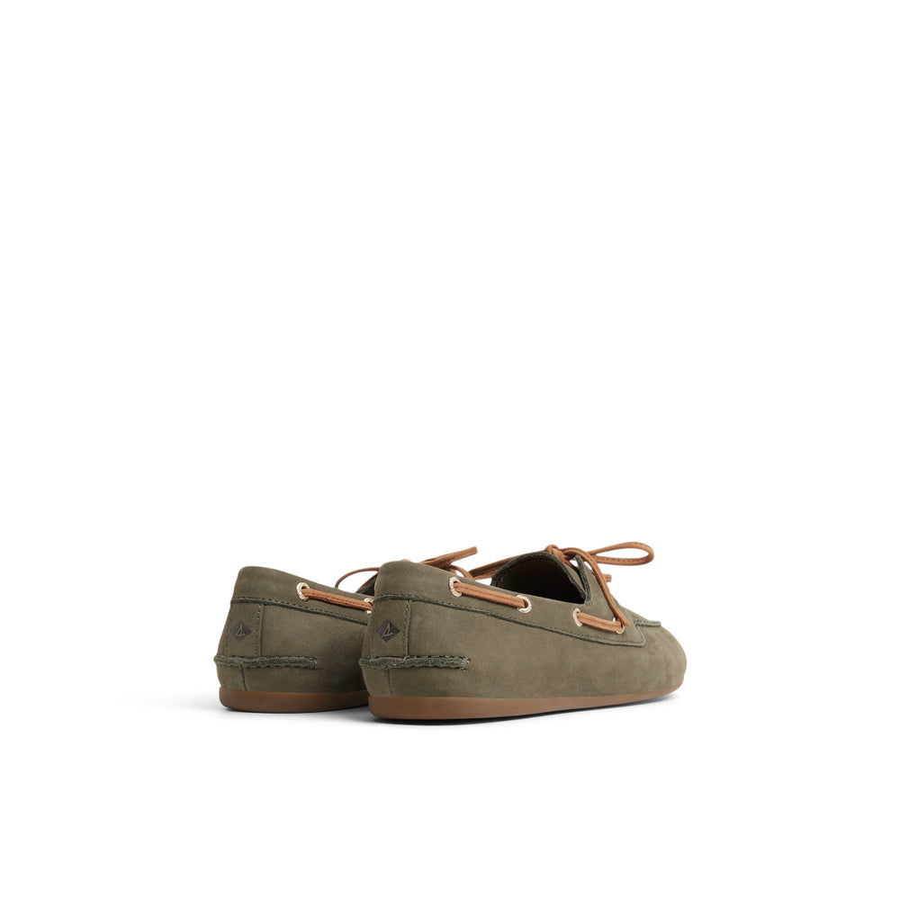 Sperry x Aritzia Slim Boat Shoe Olive | Sperry Boat Shoes