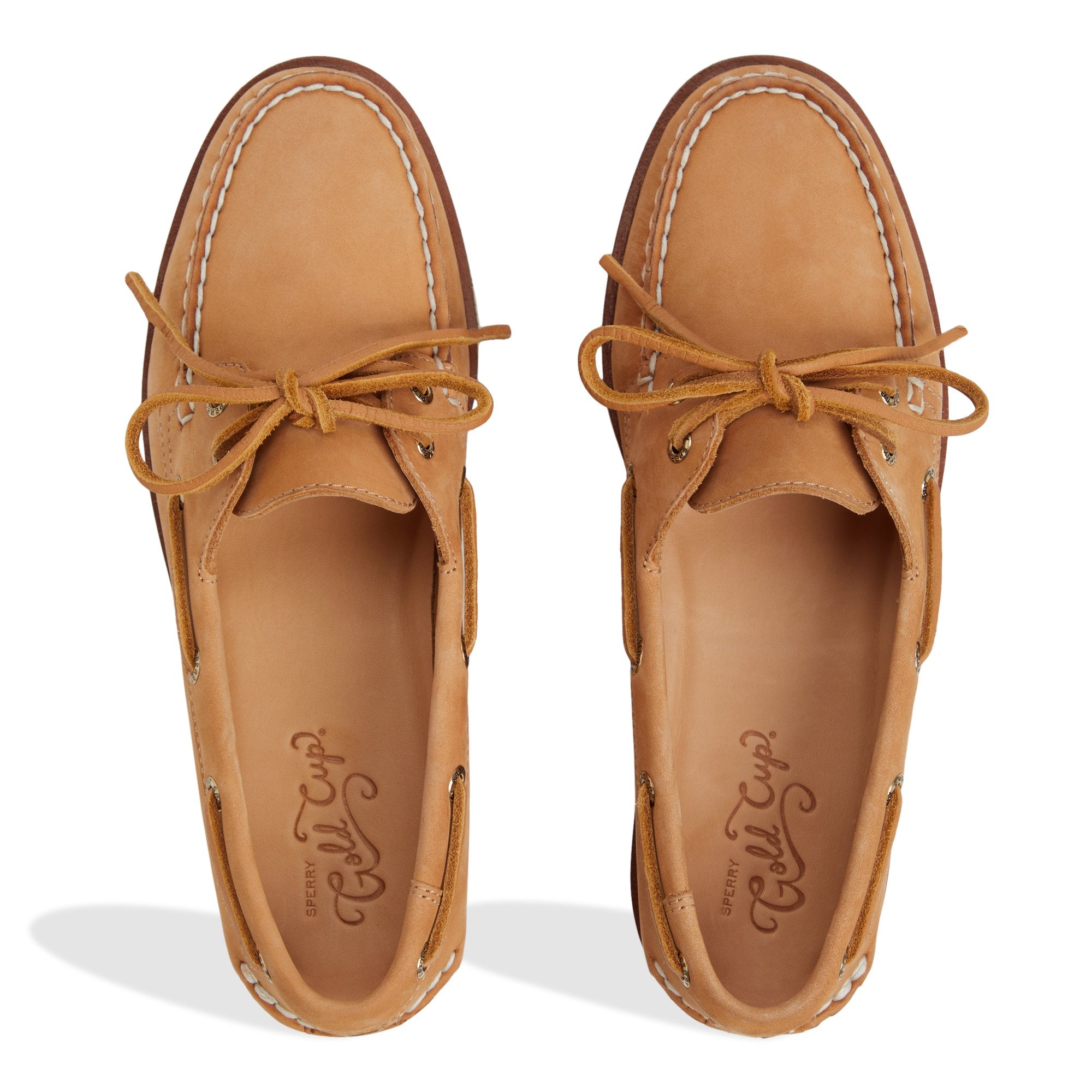 Gold Authentic Original™ 2-Eye Lite Boat Shoe Tan Women's Women | Sperry Boat Shoes