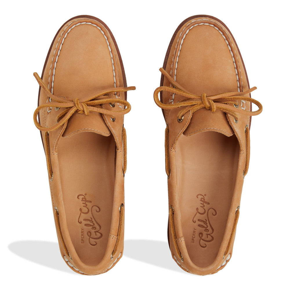 Gold Authentic Original™ 2-Eye Lite Boat Shoe Tan Women's Women | Sperry Boat Shoes