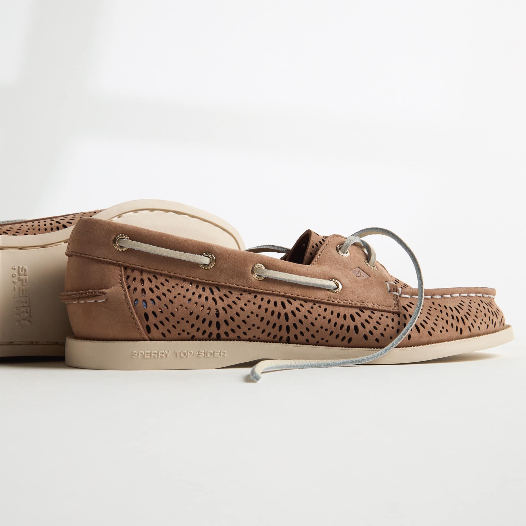 Authentic Original™ 2-Eye Lite Boat Shoe perf Medium Beige Women's Women | Sperry Boat Shoes
