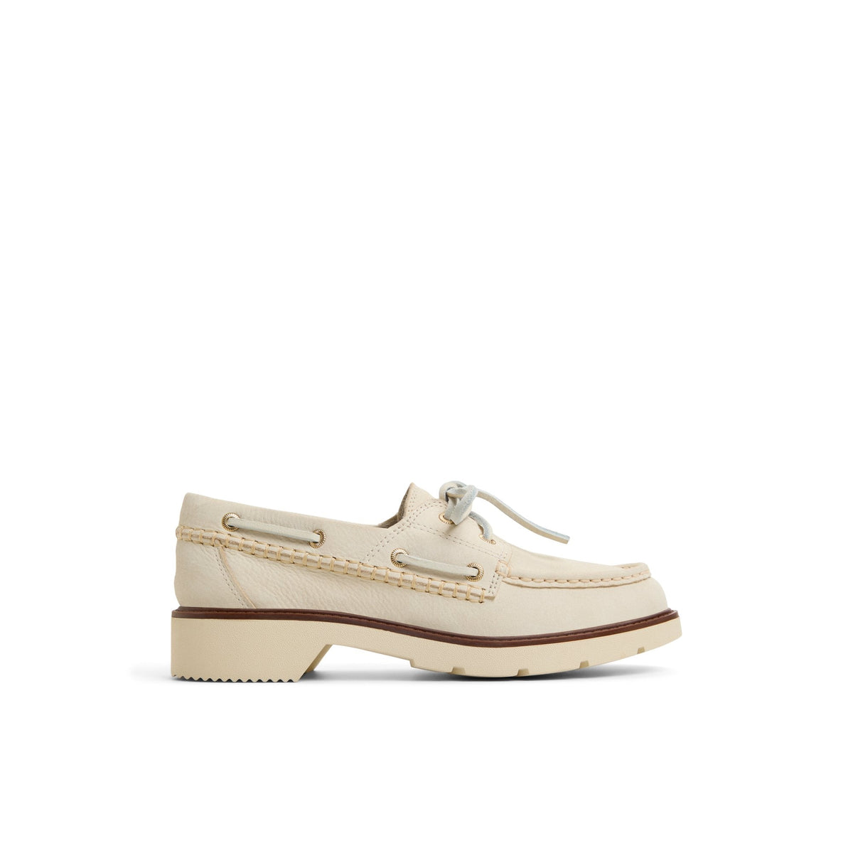 Wells boat Cream Women's Leather | Sperry Boat Shoes