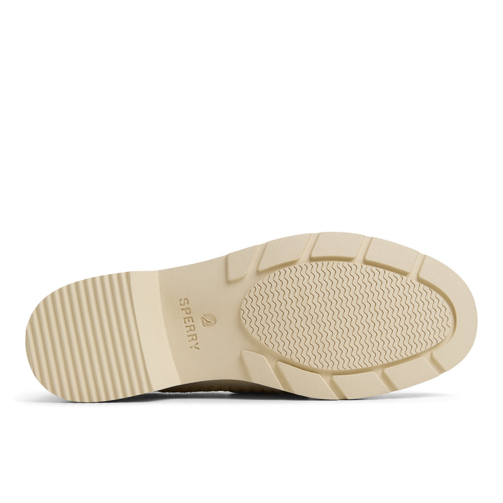 Wells boat Cream Women's Leather | Sperry Boat Shoes