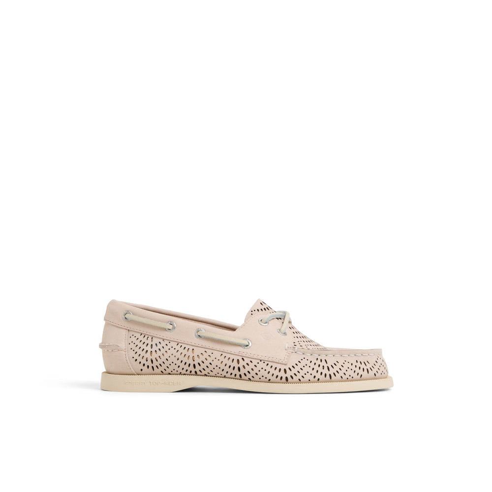 Authentic Original™ 2-Eye Perforated Boat Shoe Light Pink | Sperry Boat Shoes