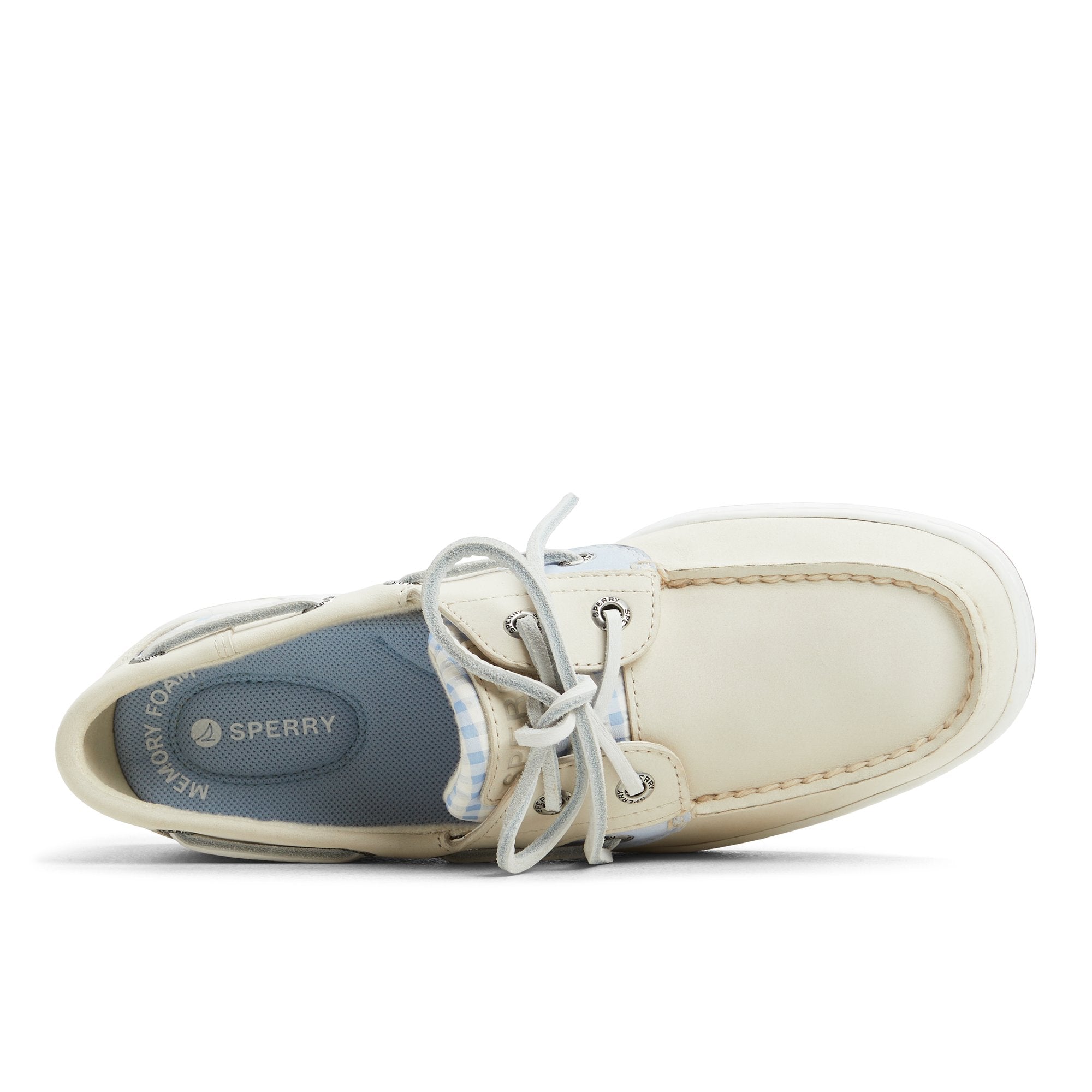 Bluefish2eye Light/Pastel Blue Women's Leather | Sperry Boat Shoes