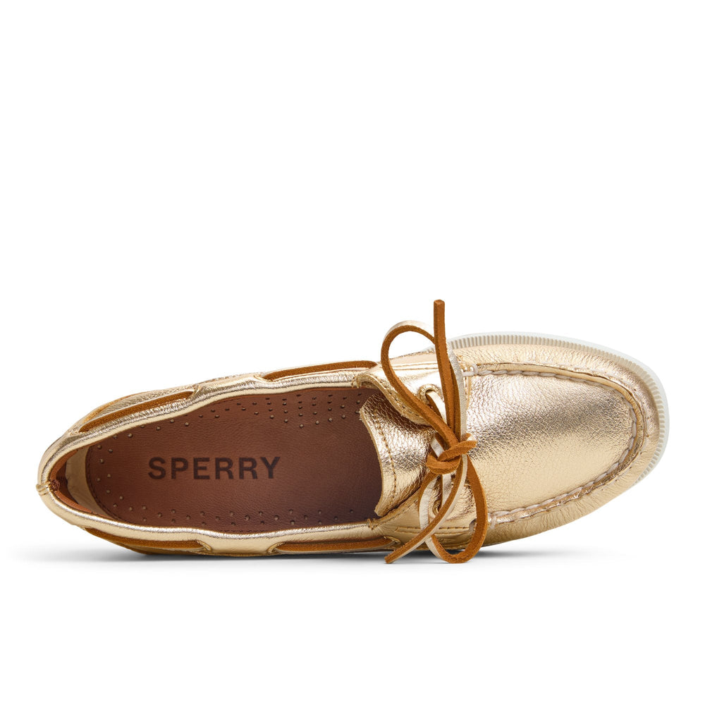 Authentic Original™ 1 Eye Boat Shoe Gold Women's Leather | Sperry Boat Shoes