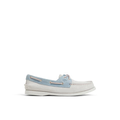 Authentic Original™ 2 Eye Boat Shoe White/Blue Women's Women | Sperry Boat Shoes