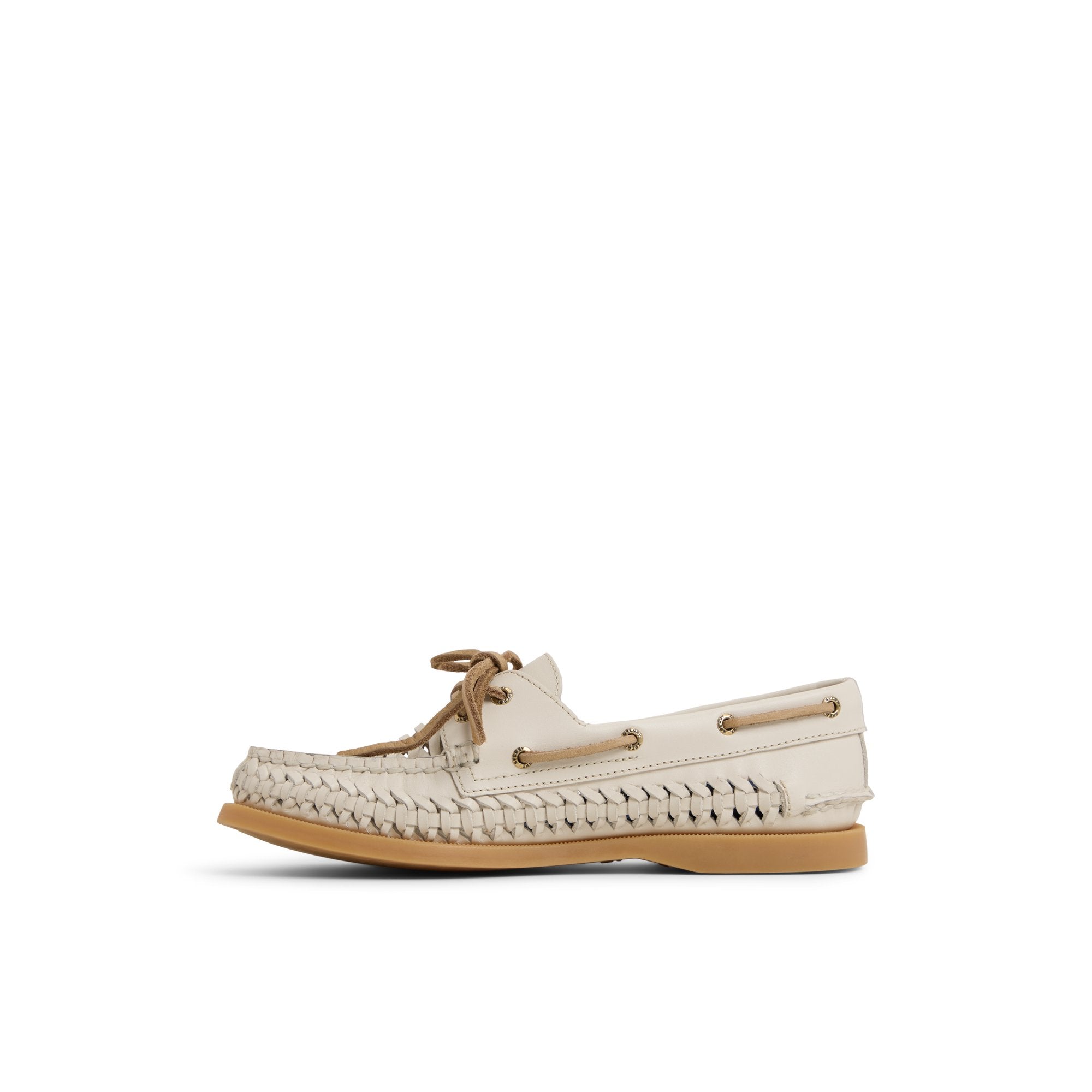 Authentic Original™ 2 Eye Woven Boat Shoe Ivory | Sperry Boat Shoes