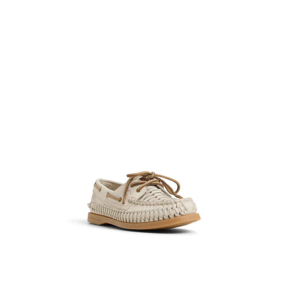 Authentic Original™ 2 Eye Woven Boat Shoe Ivory | Sperry Boat Shoes