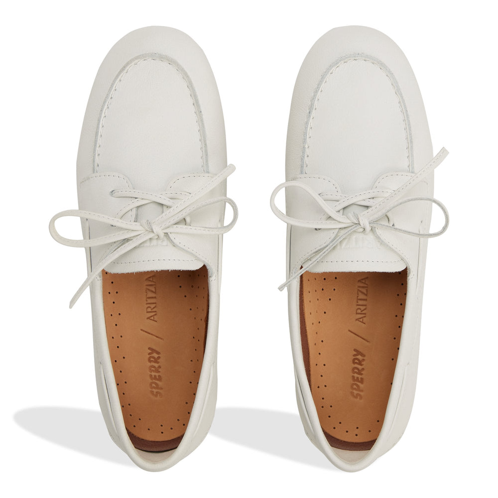 Sperry x Aritzia Slim Boat Shoe Ivory | Sperry Boat Shoes