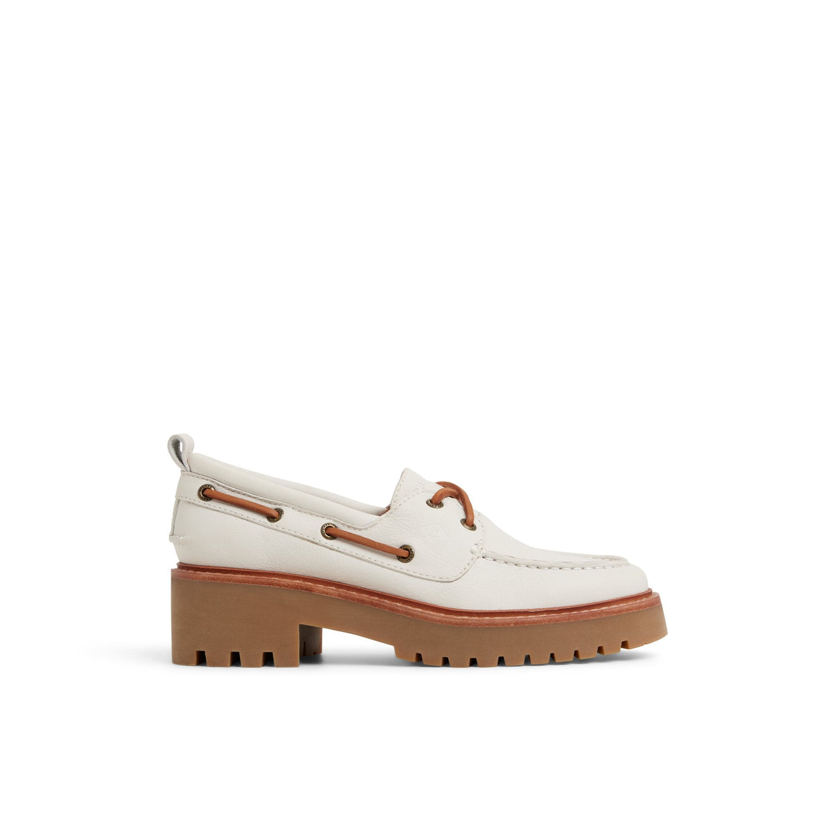 Authentic Original™ Lug 2-Eye Boat Shoe Cream | Sperry Boat Shoes