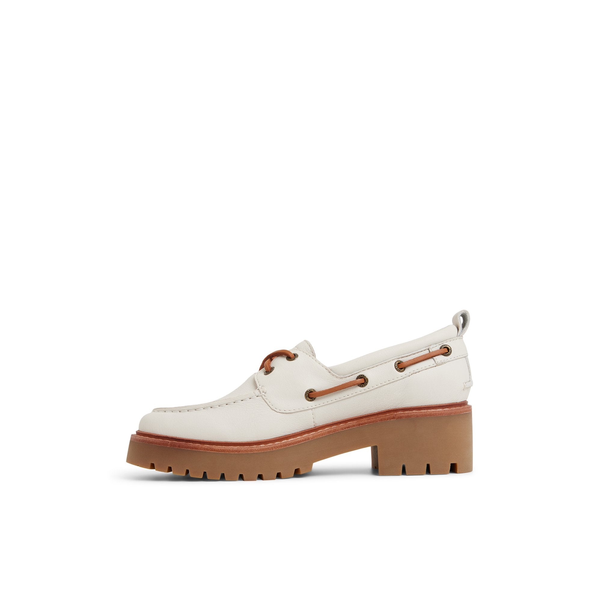 Authentic Original™ Lug 2-Eye Boat Shoe Cream | Sperry Boat Shoes