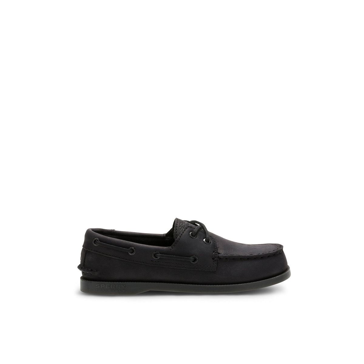 Aokleather Black Kids Boat Shoes | Sperry Boat Shoes