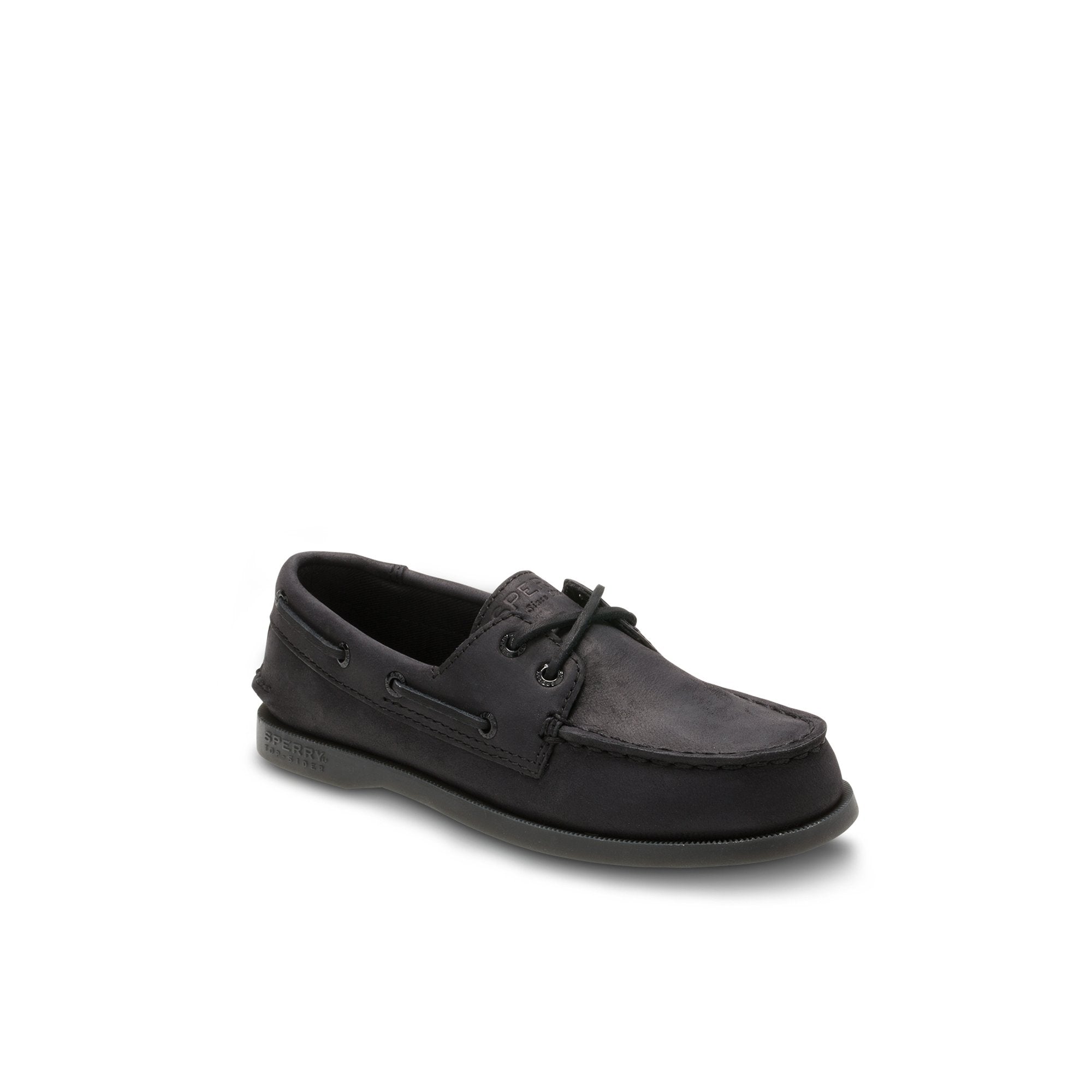 Aokleather Black Kids Boat Shoes | Sperry Boat Shoes