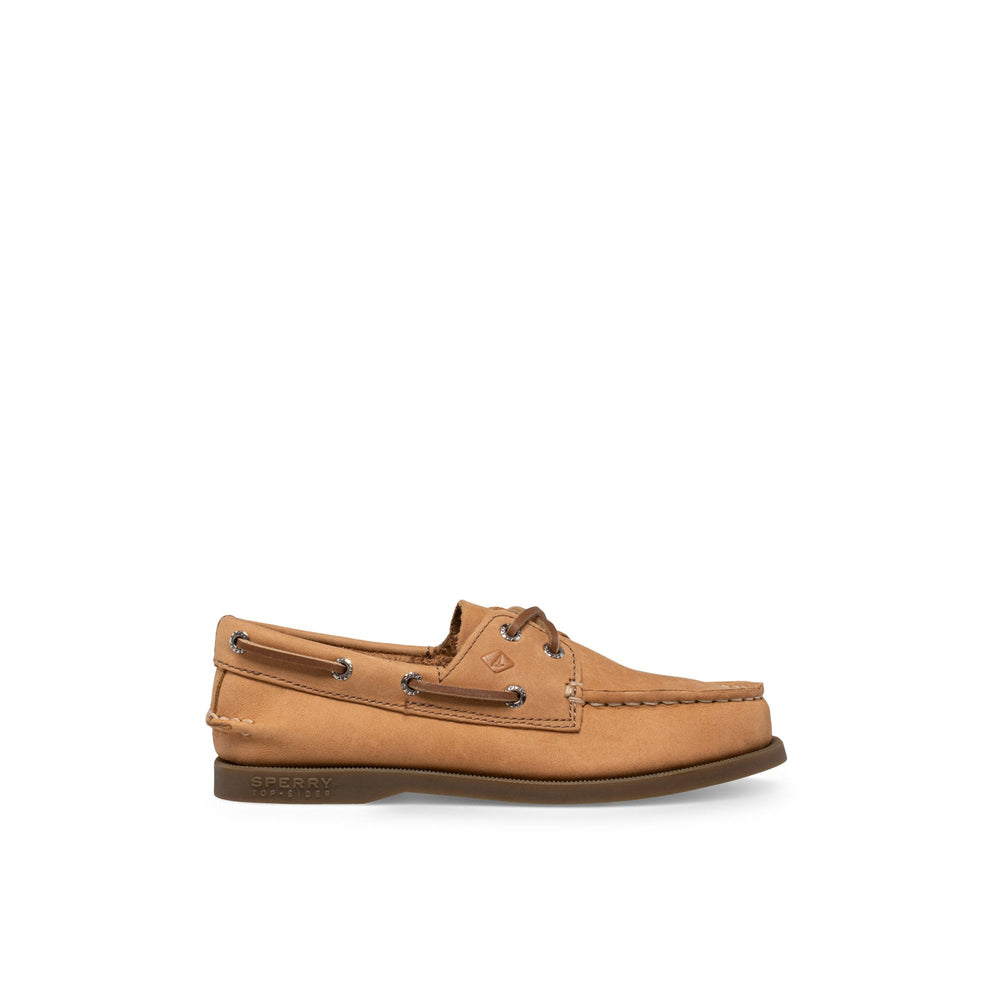 Aokleather Dark Brown Kids Boat Shoes | Sperry Boat Shoes