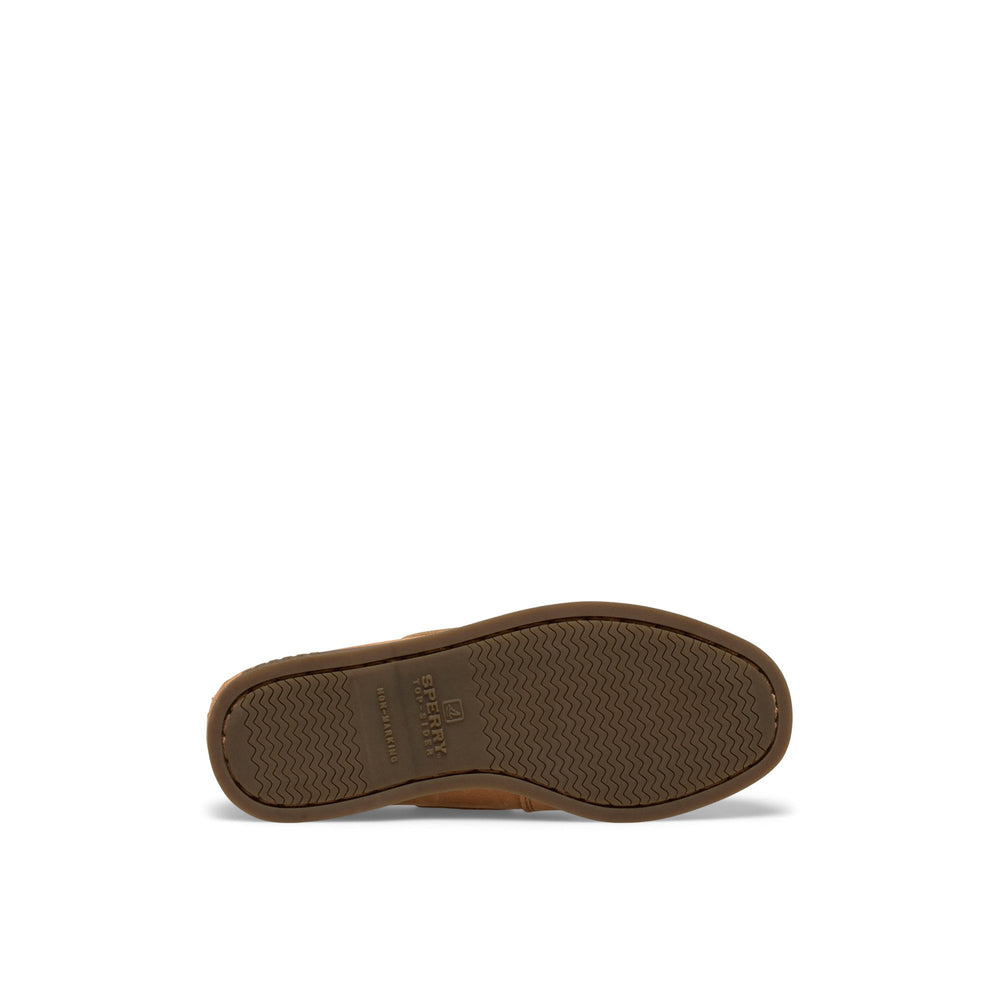 Aokleather Dark Brown Kids Boat Shoes | Sperry Boat Shoes